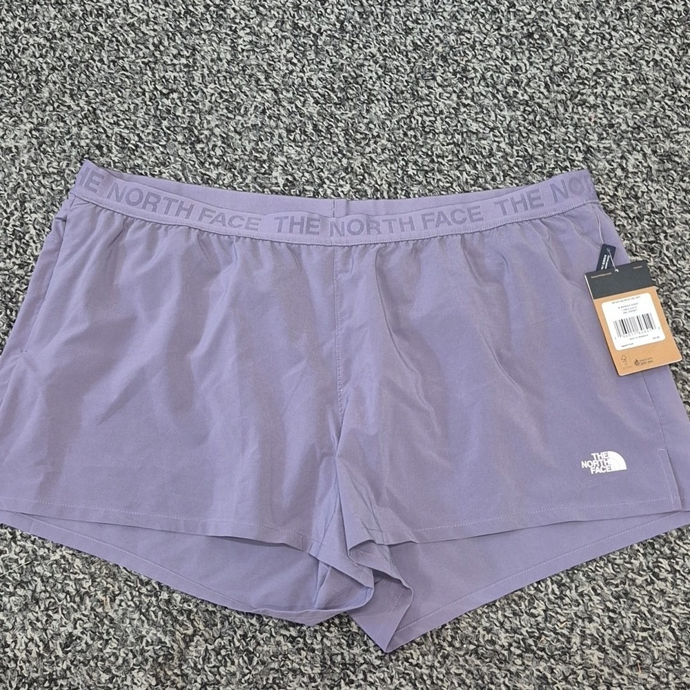 NWT North Face‎ Womens Wander Shorts 3XL XXXL Purple Stretch Running Lined